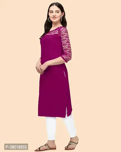 Trendy Crepe Kurti for Women-thumb0