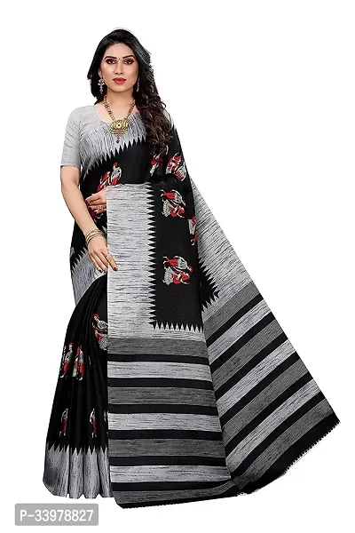 Fancy Khadi Silk Saree With Blouse Piece For Women-thumb0