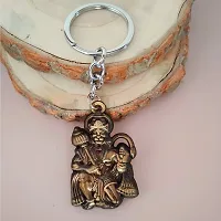 Sujal Impex Religious Lord Pawanputra Hanuman Gada  Copper  Zinc And Metal Keychain For Men and Women-thumb2