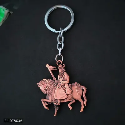 Sujal Impex Religious Shri Baba Ramdev Ji Maharaj Brown Metal  Keychain For Men And Women-thumb3