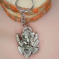 Sujal Impex Religious Lord Shri Ganesh Silver Zinc And Metal Keychain For Men and Women-thumb2