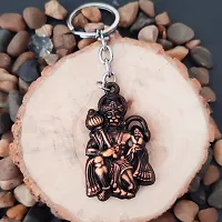 Sujal Impex Religious Lord Pawanputra Hanuman Gada  Copper  Zinc And Metal Keychain For Men and Women-thumb1