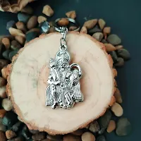 Sujal Impex Religious Lord Pawanputra Hanuman Gada Silver  Zinc And Metal Keychain For Men and Women-thumb1