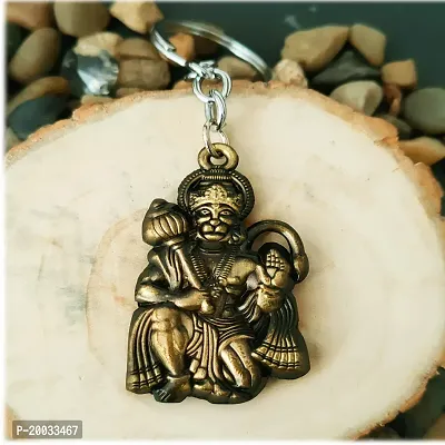 Sujal Impex Religious Lord Pawanputra Hanuman Gada  Bronze  Zinc And Metal Keychain For Men and Women