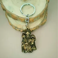 Sujal Impex Religious Lord Pawanputra Hanuman Gada  Bronze  Zinc And Metal Keychain For Men and Women-thumb2