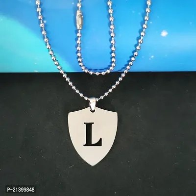 Sujal Impex English Alphabet Initial Charms Letter Initial L Alphabet Pendant-thumb0