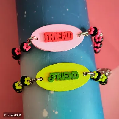 Sujal Impex Friendship Day Couple Beaded Bracelet For Friend Brother Sister Dad