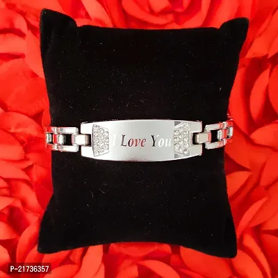 Sujal Impex  Valentine Gift I LOVE YOU Word Wristband Bracelet