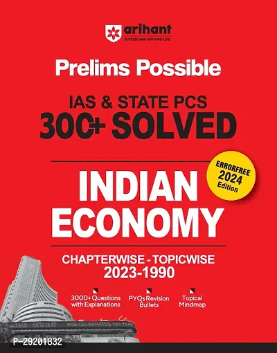 Arihant Prelims Possible IAS  STATE PCS 300+ Solved Indian Economy Chapterwise Topicwise 2023-1990 in English-thumb0