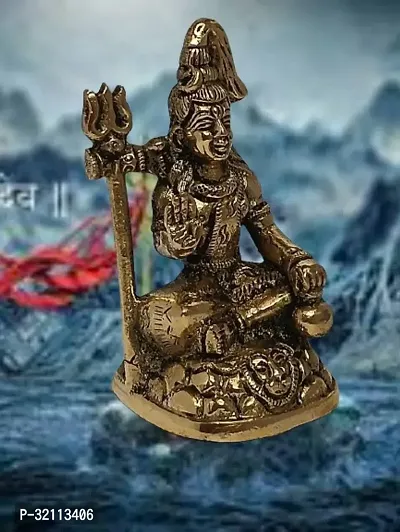 Religious Golden Lord Idol Statue Showpiece for Spiritual and Festive Decor-thumb0