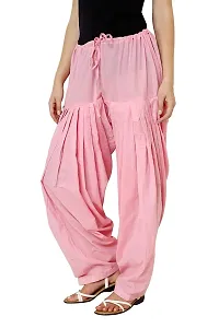 ENDFASHION Woman's Cotton Plain Patiala Salwar || Patiala || Patiyala || Patiala Pants || Cotton Patiala || Free Size (Multicolour) (Cotton, BABYPINK)-thumb2