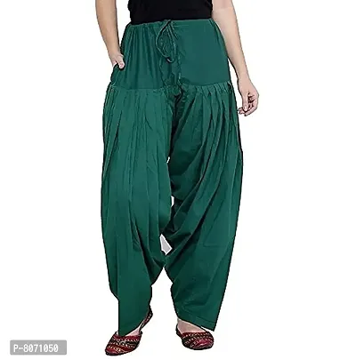 ENDFASHION Combo of 2 SEMI Patiala Salwar for Woman || Patiala || Patiala Combo || Patiyala || SEMI Patiala || Free Size (Multicolour) (Cotton, Black-Green)-thumb3