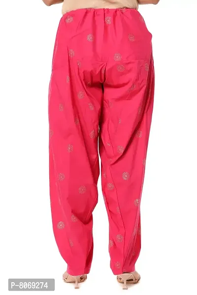 ENDFASHION Women's Regular Fit Cotton Patiala (PRV9MB01_Rani Pink_42)-thumb2