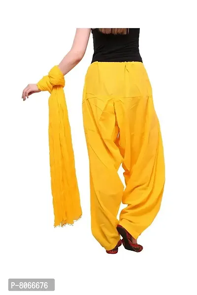 Mango people products Full cotton Patiala Salwar With Dupatta ( Special Mustard / Dark Yellow)-thumb5