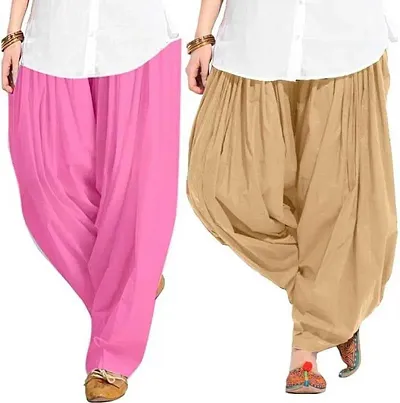 women semi Patiala salwar pack of-2