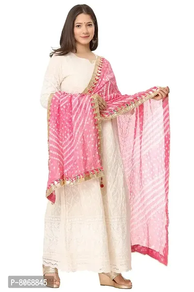 END FASHION Women's Art Silk Dupatta(BBGHF0012_Pestel Pink(Light Pink)_2.25)-thumb4