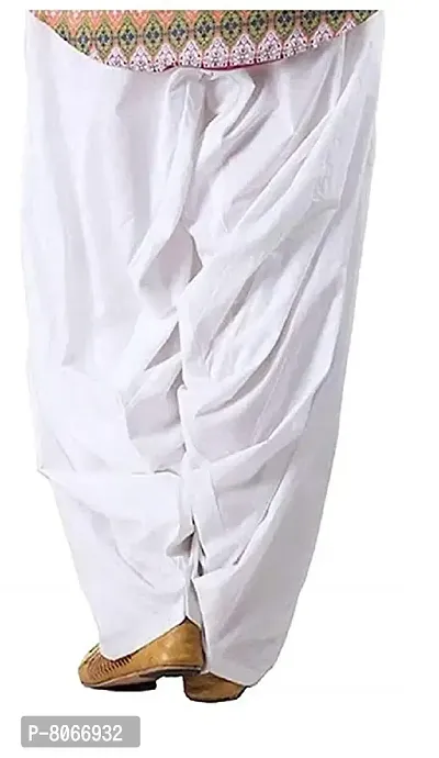 Branded Filter Products Women's Loose Fit Patiala Pants (BPAT01_White_Free Size)-thumb2