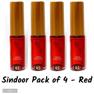 NattyU OBN Beauty Premium sindoor - Pack of 4 - Red