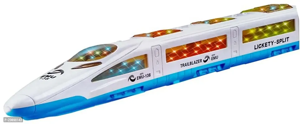 High Speed Bullet Train Toy - 3 D Lighting and Musical Fun Sounds - Toy for Kids (multicolor)-thumb2