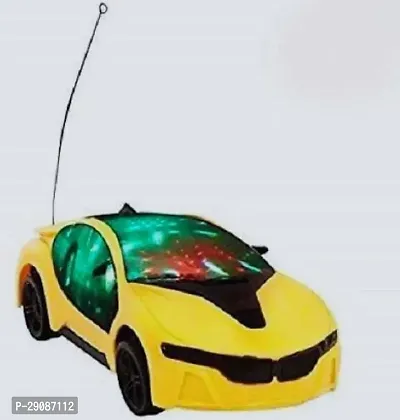 Excellence toys 3D Fast Control Fast Modern Car with 3D Light | Go Forward, (multicolor) (Yellow)-thumb0