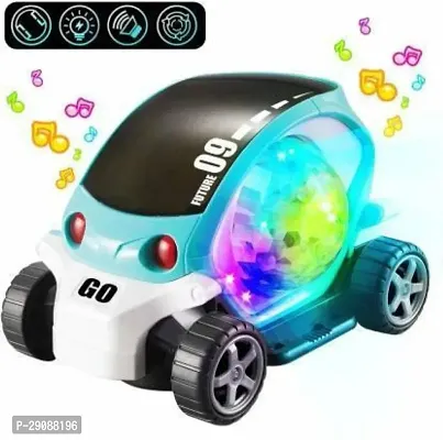 Zazucollections 09 FUTURE MUSICAL STUNT CAR ROTATE 360 DEGREE WITH FLASHING LIGHT (MULTI COLOR). (Multicolor)-thumb0
