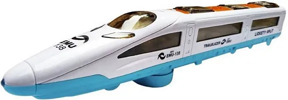 Fabofly Emu Metro LED Train With Light and Music Toynbsp; (White, Pack of: 1)-thumb3