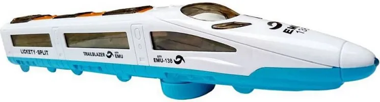 Fabofly Emu Metro LED Train With Light and Music Toynbsp; (White, Pack of: 1)-thumb2