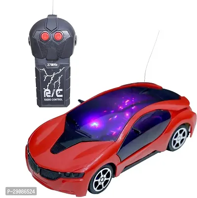 Kid Kraze Wireless Remote Control Fast Modern Car With 3D Light (Red)-thumb0