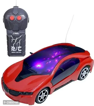 Goods collection 3D LED Light Fast Modern Car with Remote Control (Multicolor)-thumb0