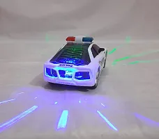 Kids Bump and Go 3D Lights Police Car with Sound and Wheels with Light (Police Car) (Multicolor, Pack of: 1)-thumb3