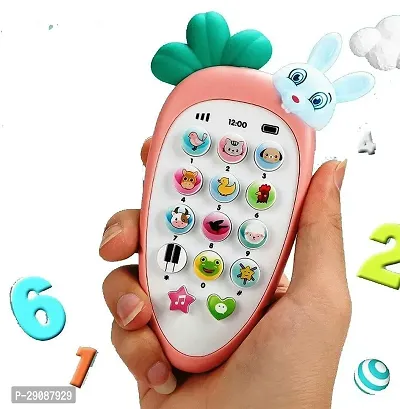 Galactic Smart Phone Cordless Feature Mobile Phone Toys Mobile Phone for Kids Phone Small Phone Toy Musical Toys for Kids Smart Light (Rabbit Phone) multi color (Multicolor)-thumb0