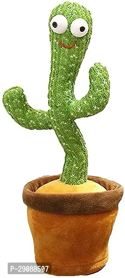 Kid Kraze Dancing Cactus Talking Plush Toy with Singing and Recording Function (Green)-thumb0