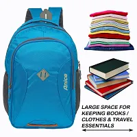 Casual Backpack Laptop And Travel Bags Stylish Boys  Girls School Bags | Bag With Waterproofing (Blue)-thumb4