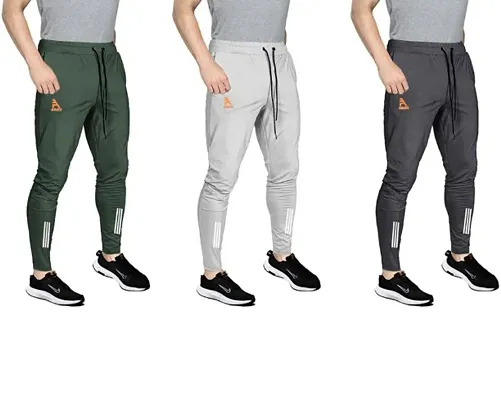 Buy Regular Fit Men Trousers Blue and Gray Combo of 2 Polyester Blend for  Best Price Reviews Free Shipping