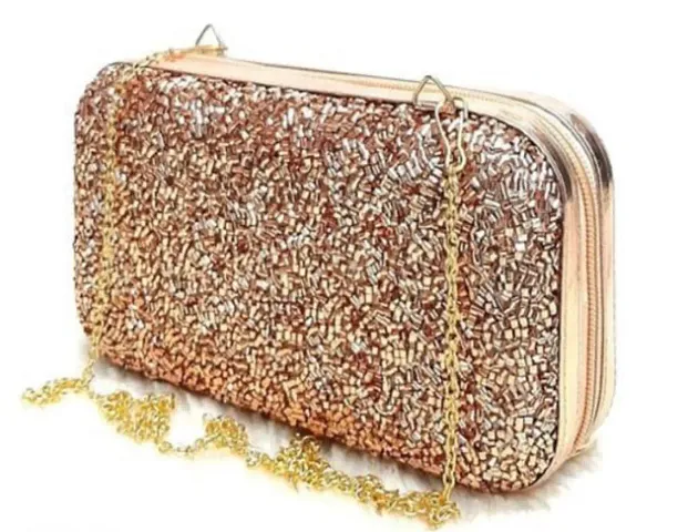 Trendy Silk Party Wear Box Clutches For Women