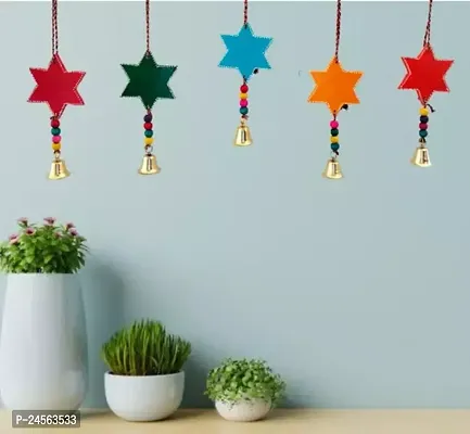 Colorful Decoration Star Hand Painted Christmas Hanging For Garden Balcony Home Office Festival Decorative Wall Hanging Wall Decor And Hangings