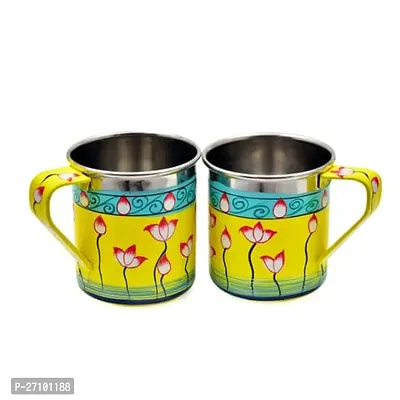 Stainless Steel Barrel Camping  Mug Large Cup Tea Coffee Mugs Pack of 2