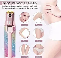 2in 1 Face Hair Upperlips Hair, Chin, Eyebrow Trimmer Shaver Hair Remover Flawless Machine for Women-thumb2