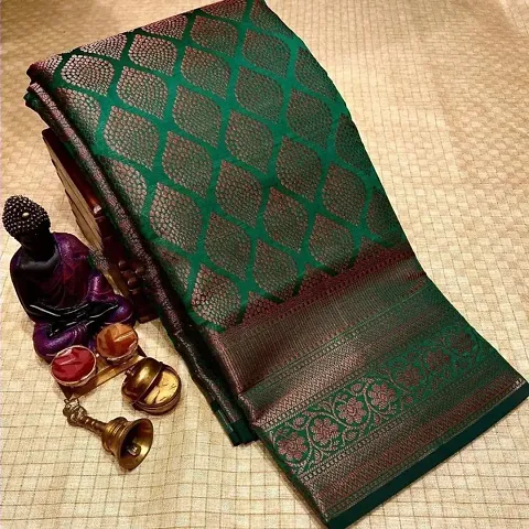 Best Selling Art Silk Saree with Blouse piece 