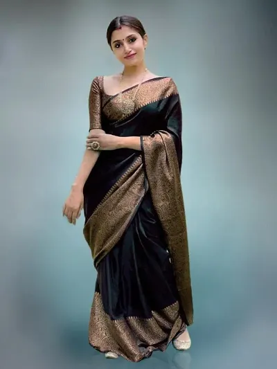  Art Silk Saree with Blouse piece 