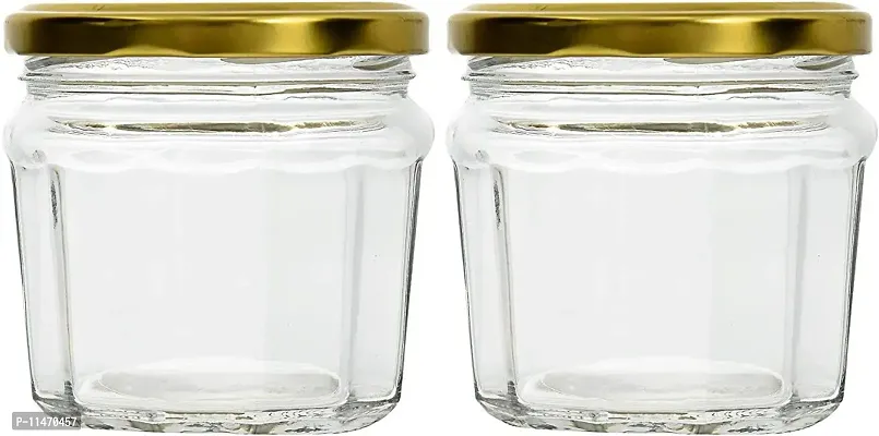 Gijar Kitchen Storage Glass Containers Set Jar With Lid, 300ML Pack 2-thumb0