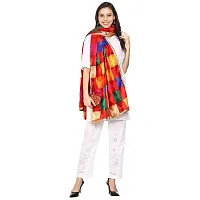 SWI WITH LABEL Women's Embroidered Phulkari Chiffon Dupatta-thumb4