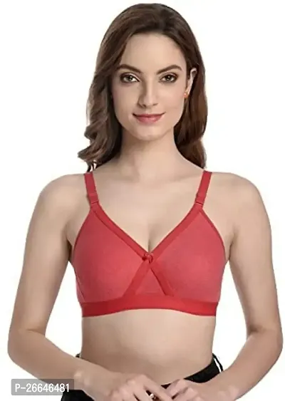 Stylish Multicoloured Cotton Solid Non Padded Bras For Women-thumb3