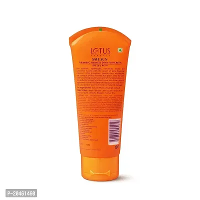 Lotus Herbals Safe Sun Vitamin C Matte Gel Daily Sunscreen | SPF 50 | PA+++ | Paraben Free | Dermatologically Tested | Anti Pollution | Normal/Oily Skin | 100g, Orange-thumb2