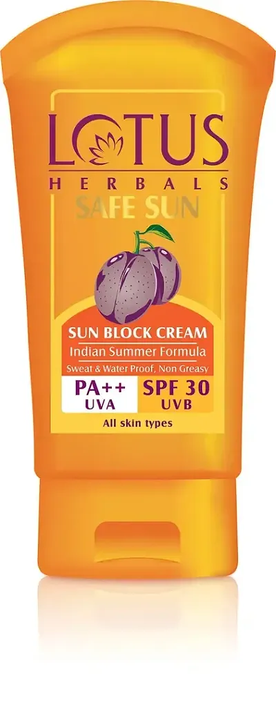 Lotus Herbals Safe Sun Sun Block Cream SPF30 PA++ UVA(Pack of 2)