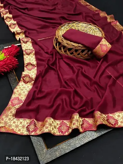 Women Stylish Cotton Silk Saree with Blouse piece