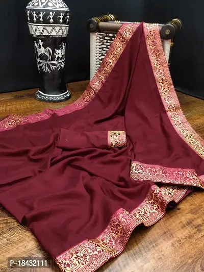 Women Stylish Cotton Silk Saree with Blouse piece