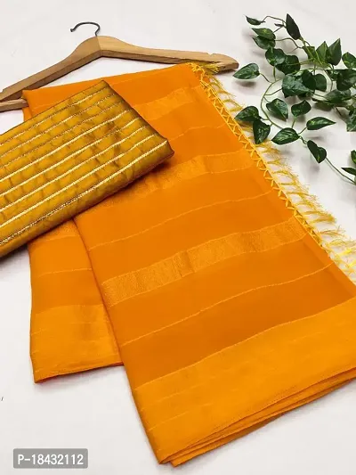 Women Stylish Cotton Silk Saree with Blouse piece