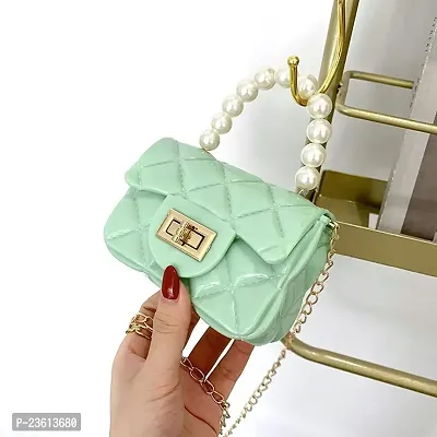 SM Mini Purse for Toddler Girls Crossbody Cute Princess Handbags Shoulder Bag for Toddler Little Girl Shoulder Bag for Kids (Green)-thumb3