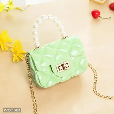 SM Mini Purse for Toddler Girls Crossbody Cute Princess Handbags Shoulder Bag for Toddler Little Girl Shoulder Bag for Kids (Green)-thumb4